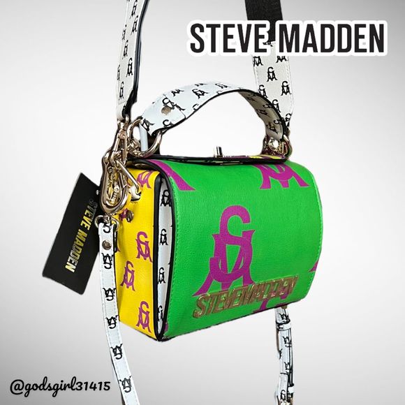 NWT 🦄 Steve Madden BKinder Green Multi Crossbody Bag Purse (BSpeedy Mini) - Picture 12 of 12